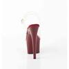 Pleaser - ADORE708 Ankle strap sandal - Transparent/Burgundy Product image